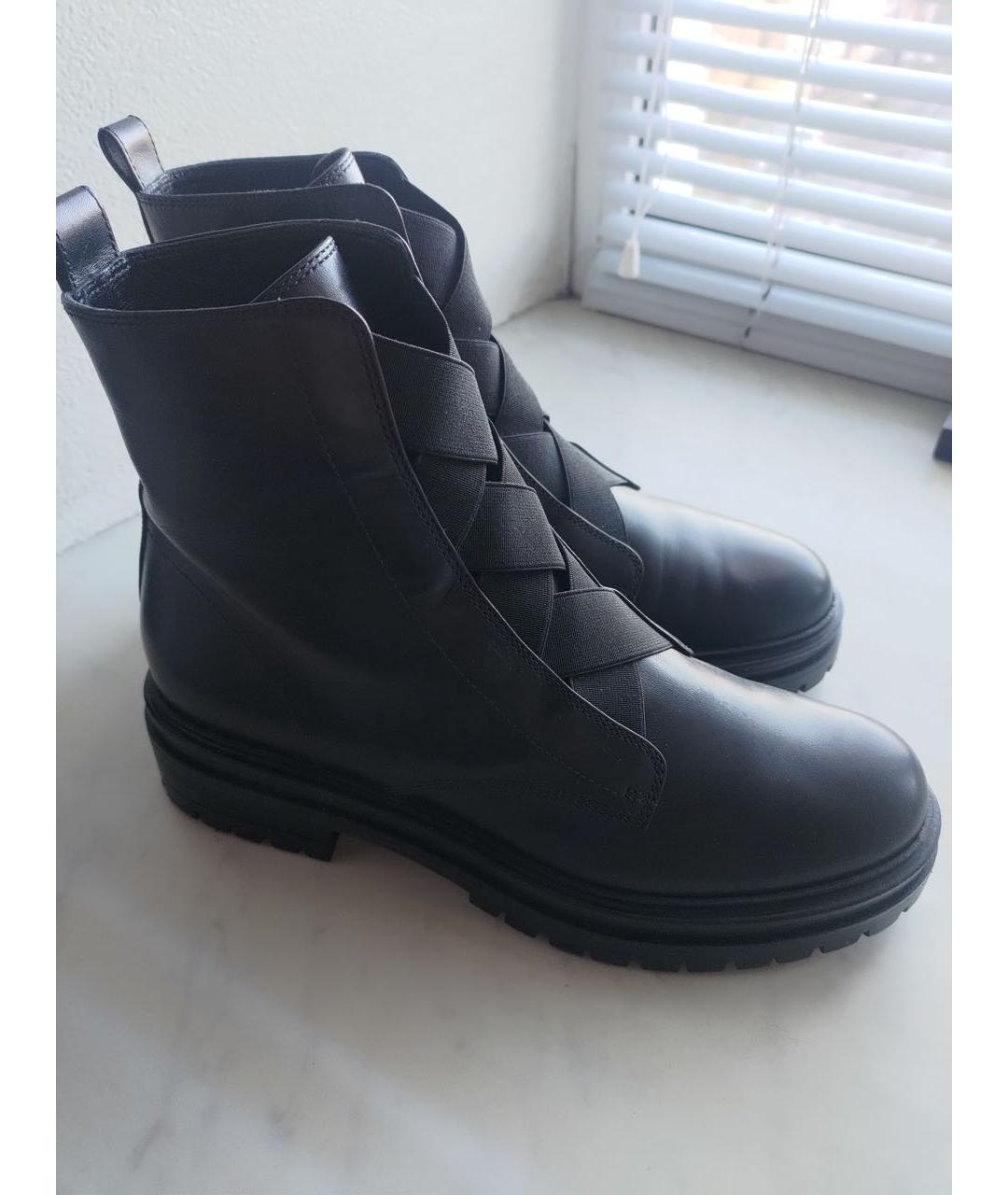 GIANVITO ROSSI Черные кожаные ботинки, фото 9