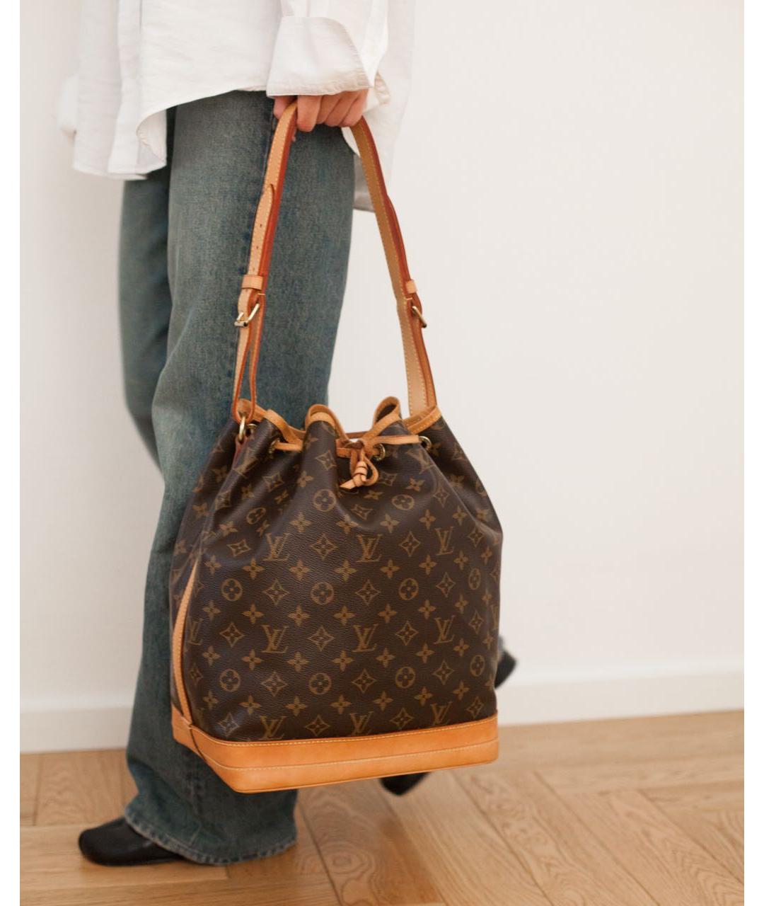 LOUIS VUITTON Коричневая сумка тоут, фото 3