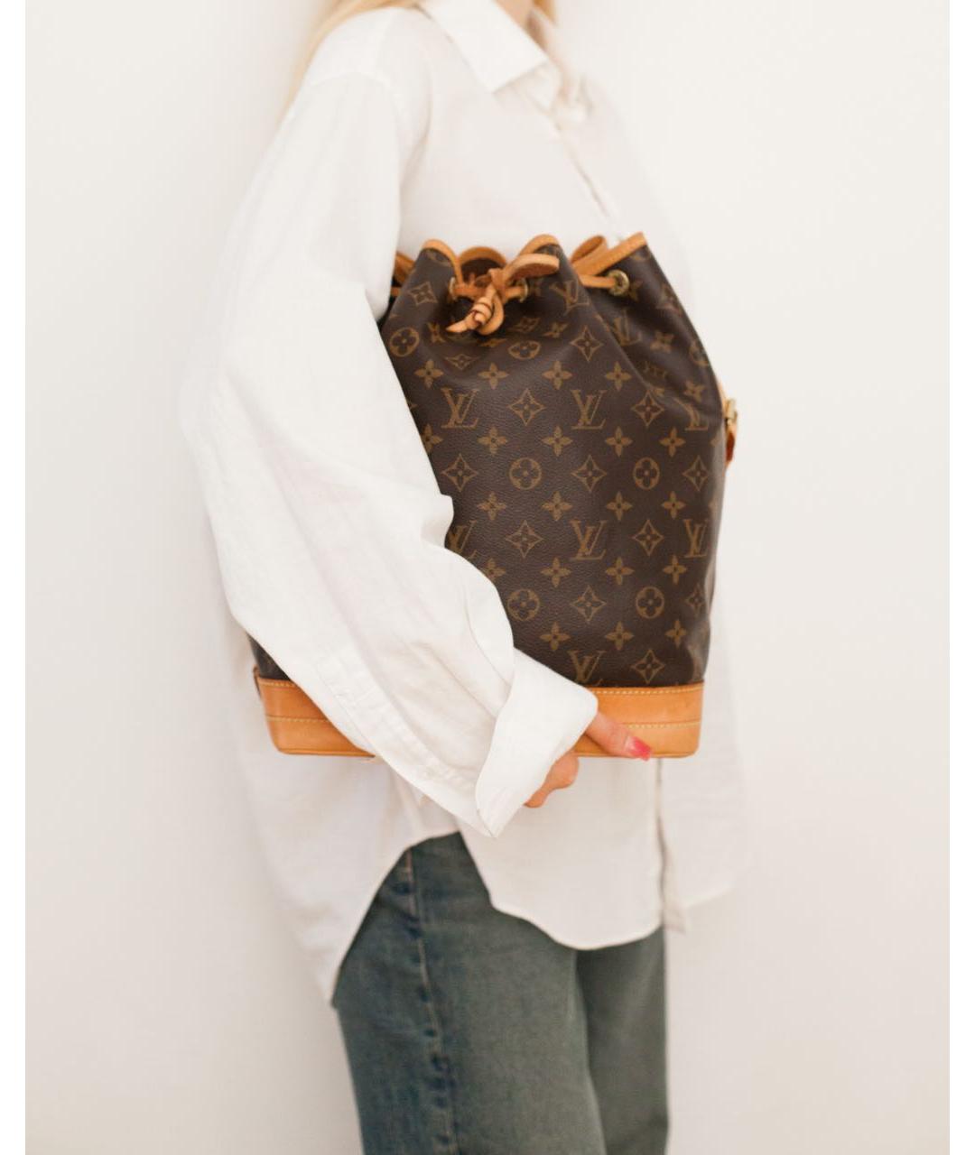 LOUIS VUITTON Коричневая сумка тоут, фото 4