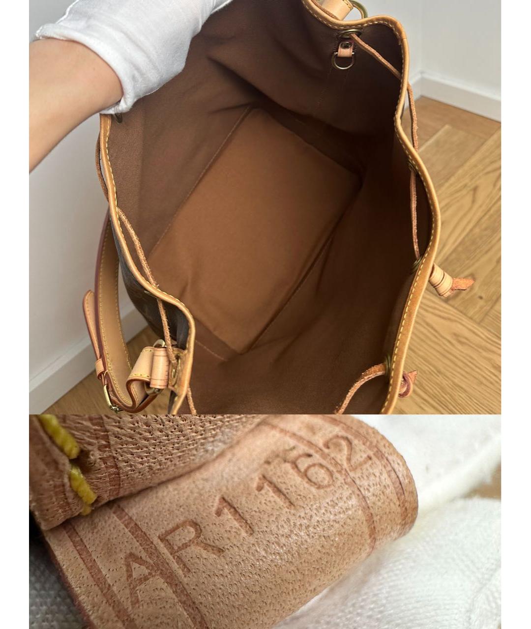 LOUIS VUITTON Коричневая сумка тоут, фото 8