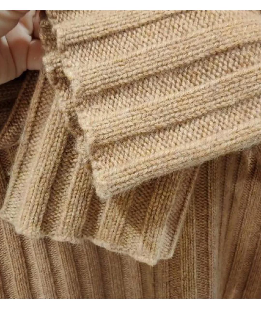 DOLCE&GABBANA Коричневый кашемировый джемпер / свитер, фото 4