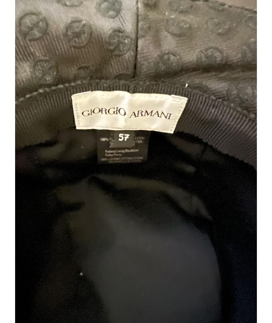 GIORGIO ARMANI Черная шляпа, фото 5