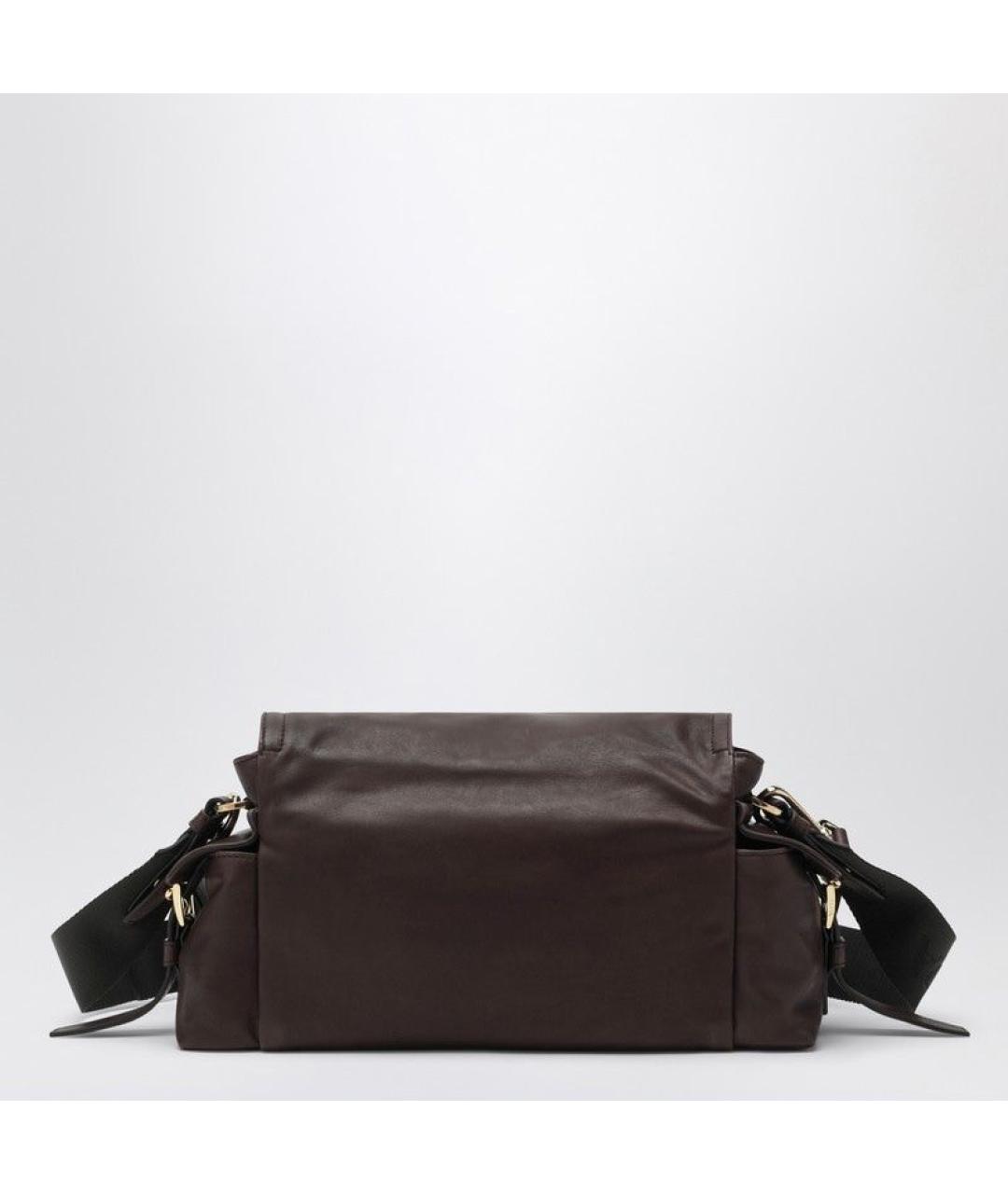 PRADA Коричневая кожаная сумка через плечо, фото 2