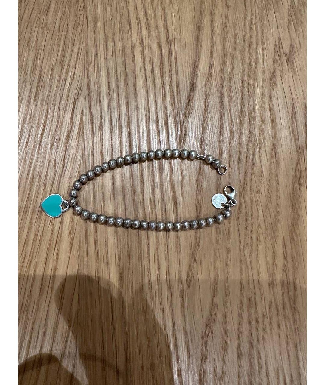 TIFFANY&CO Бирюзовый серебряный браслет, фото 3