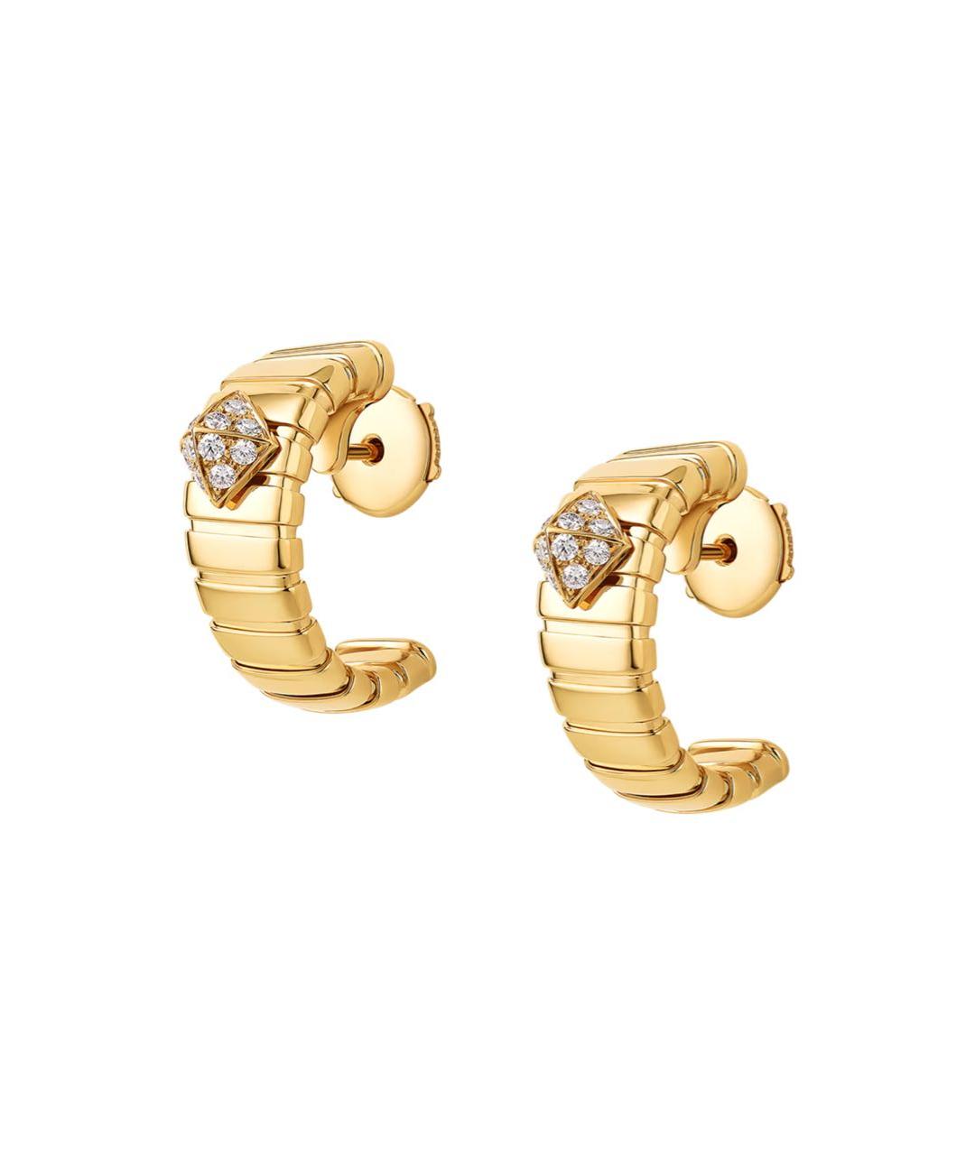 BVLGARI Желтые серьги из желтого золота, фото 2