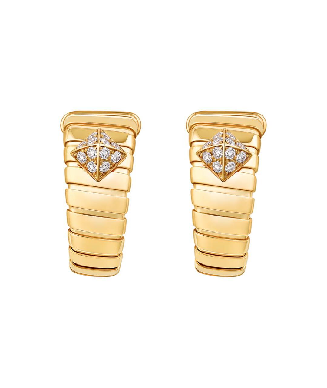 BVLGARI Желтые серьги из желтого золота, фото 4