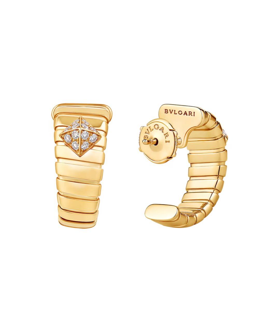 BVLGARI Желтые серьги из желтого золота, фото 3