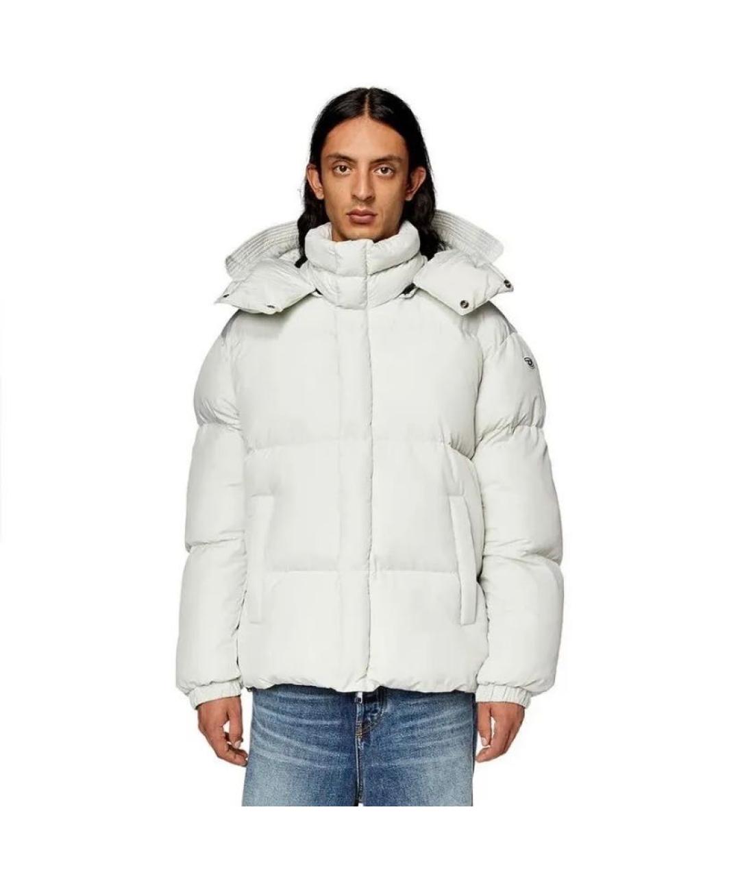 DIESEL Серый пуховик, фото 3