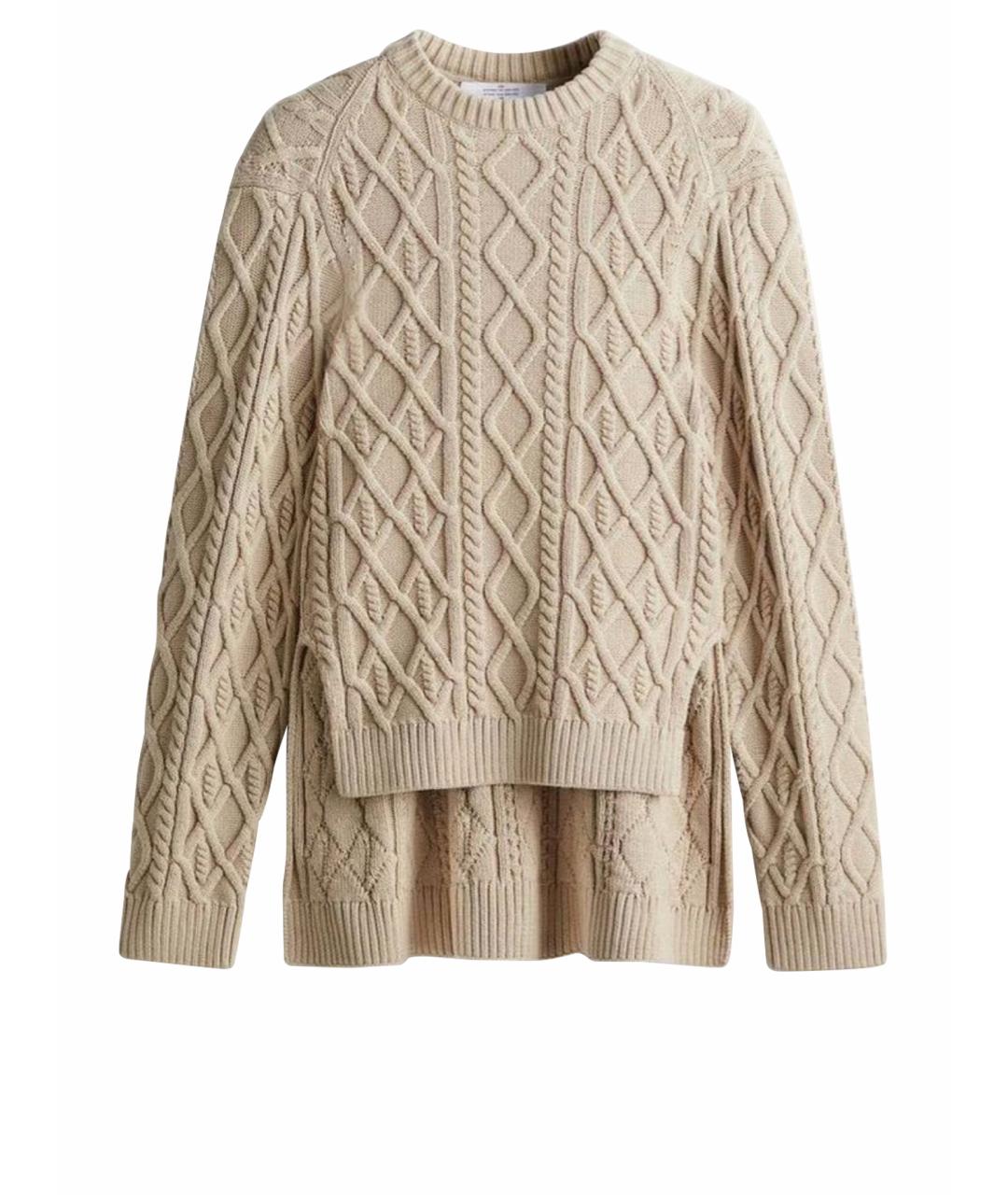 ROKH Бежевый хлопковый джемпер / свитер, фото 1