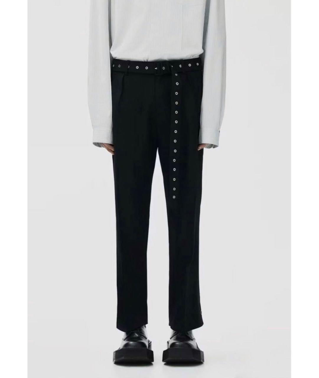 ROKH Черные хлопковые брюки чинос, фото 3