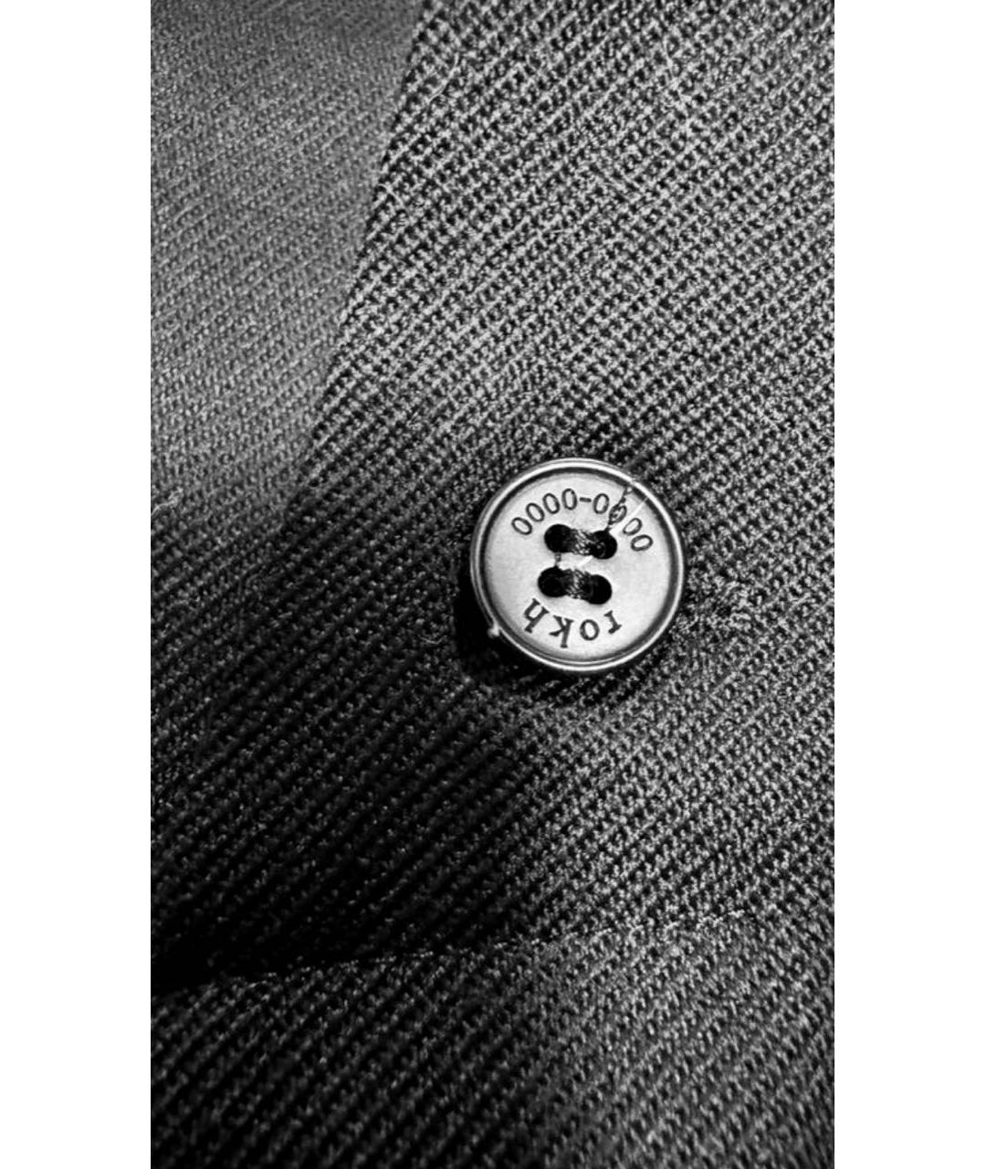 ROKH Черные хлопковые брюки чинос, фото 5