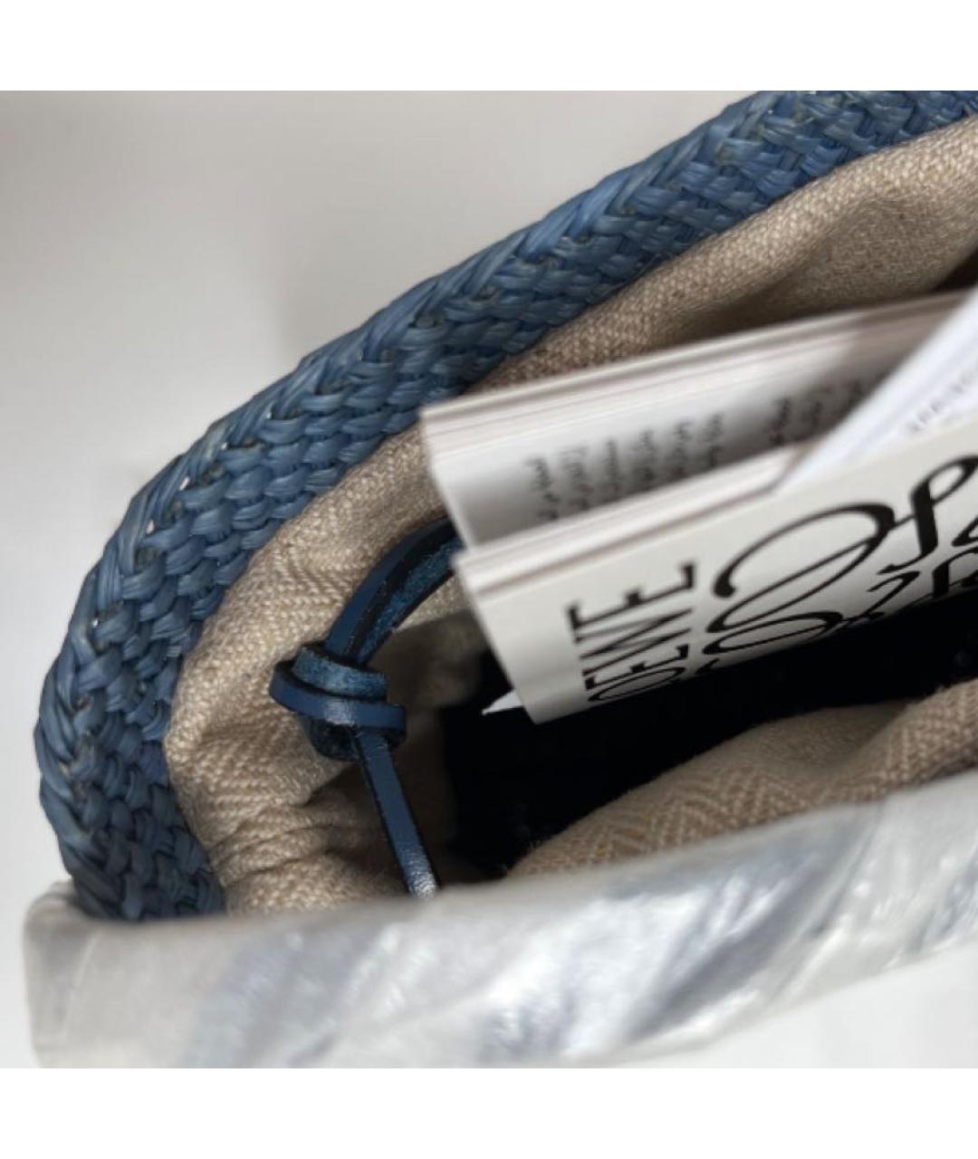 LOEWE Синяя тканевая сумка через плечо, фото 6