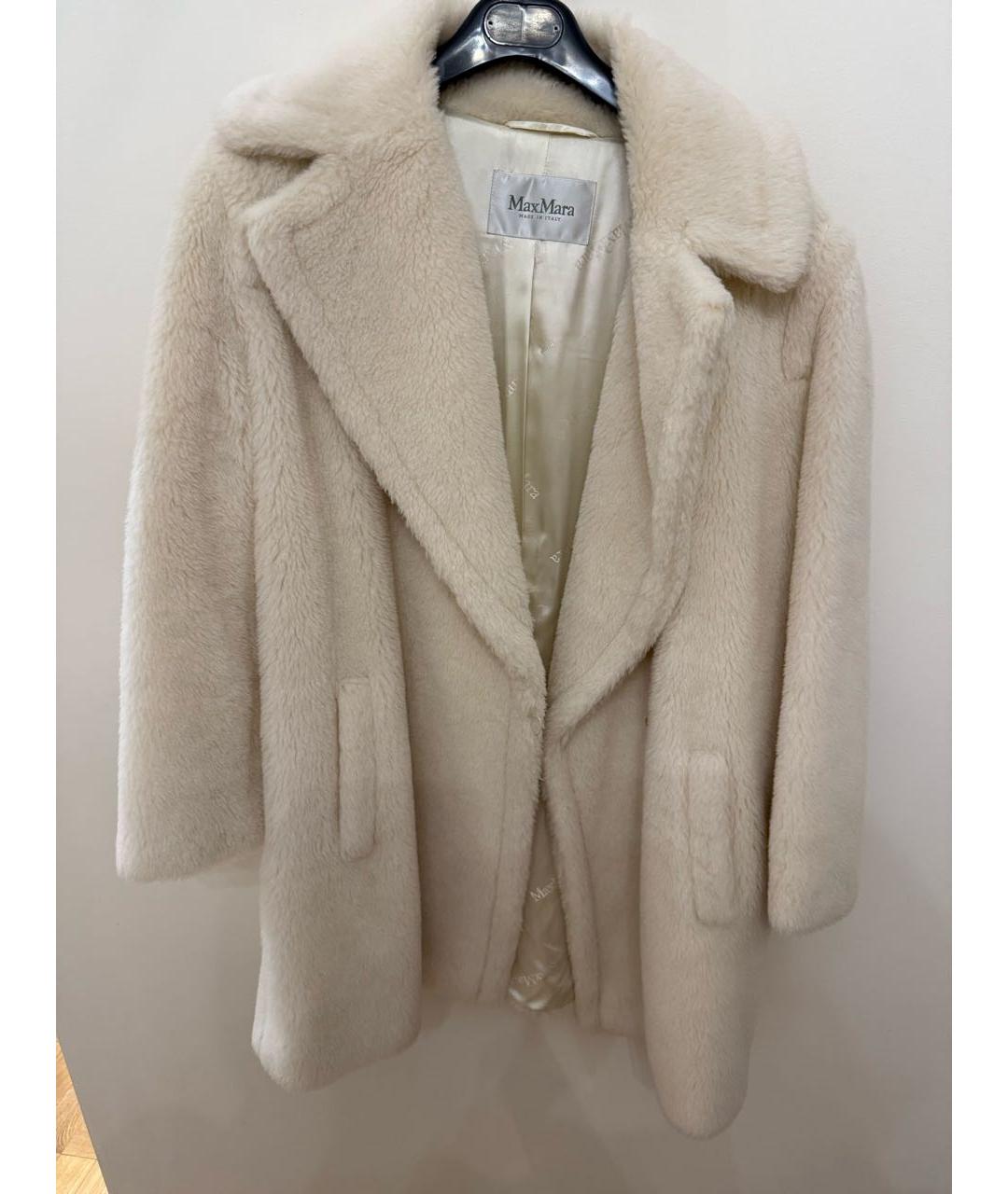 MAX MARA Бежевая меховая шуба, фото 4