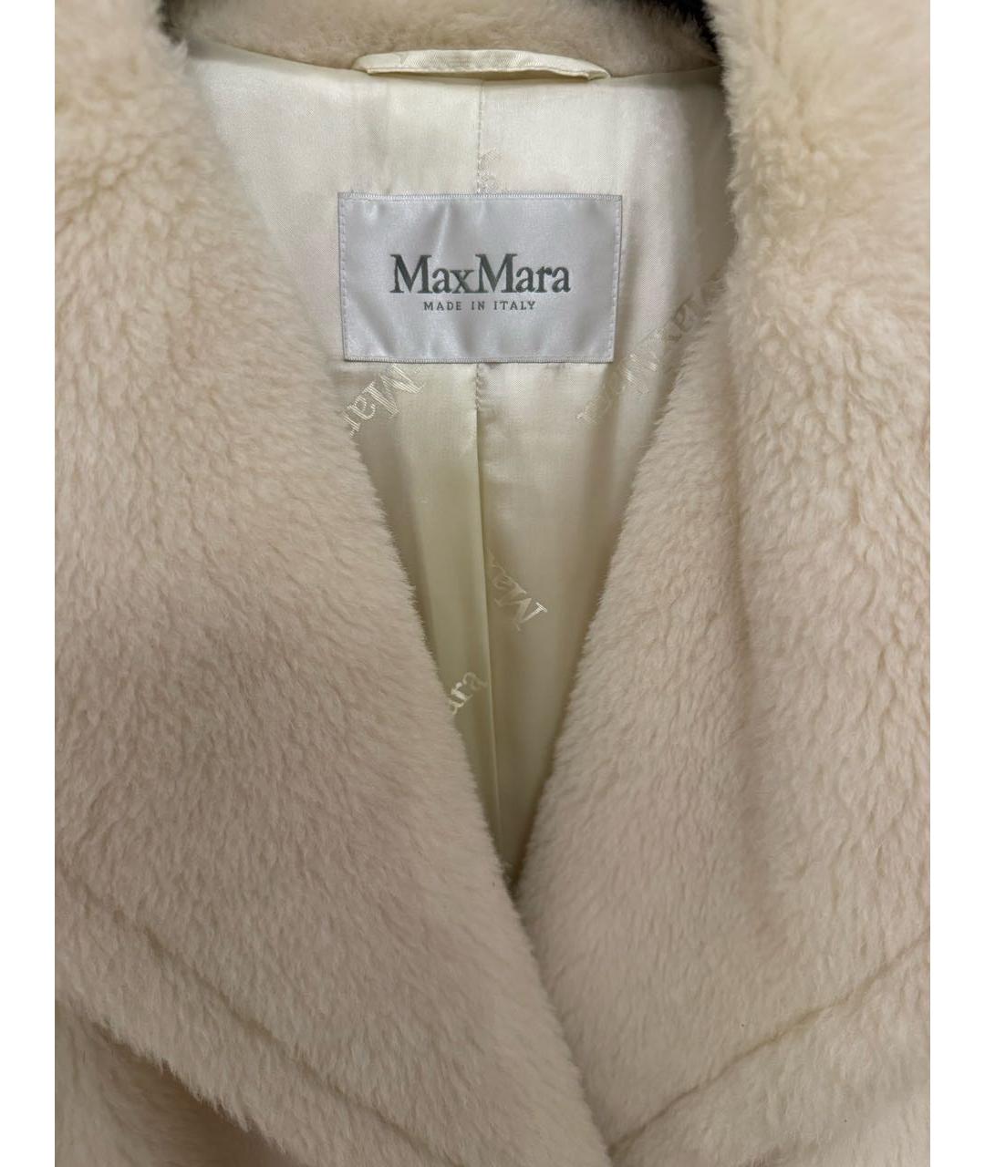 MAX MARA Бежевая меховая шуба, фото 3