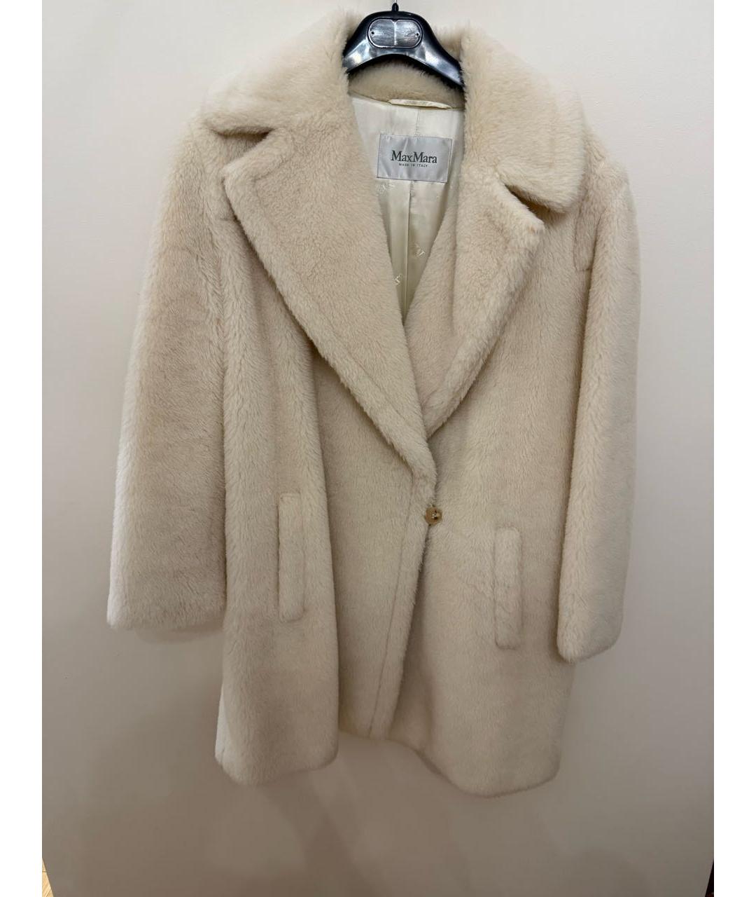 MAX MARA Бежевая меховая шуба, фото 6