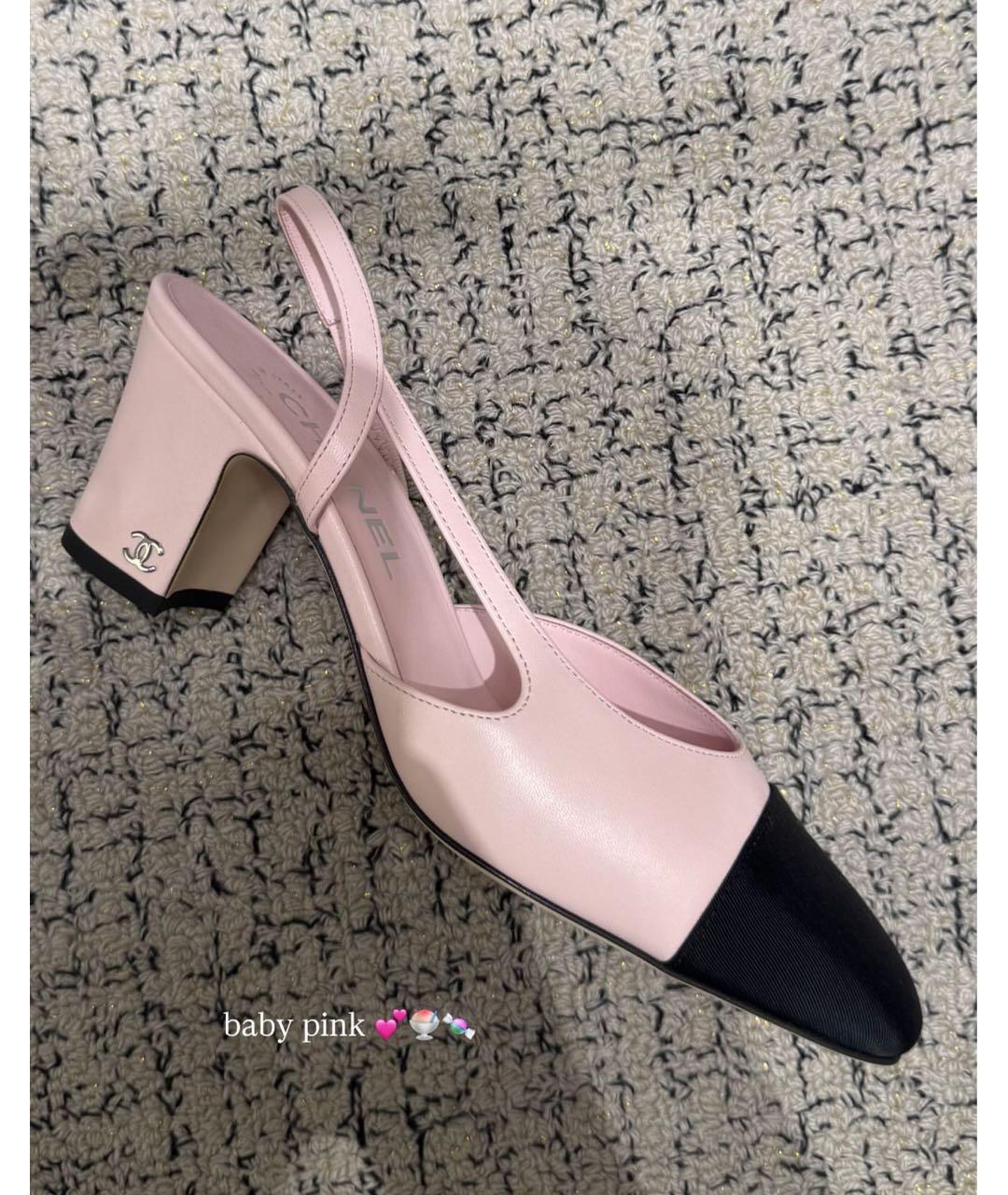 CHANEL Розовые кожаные туфли, фото 7