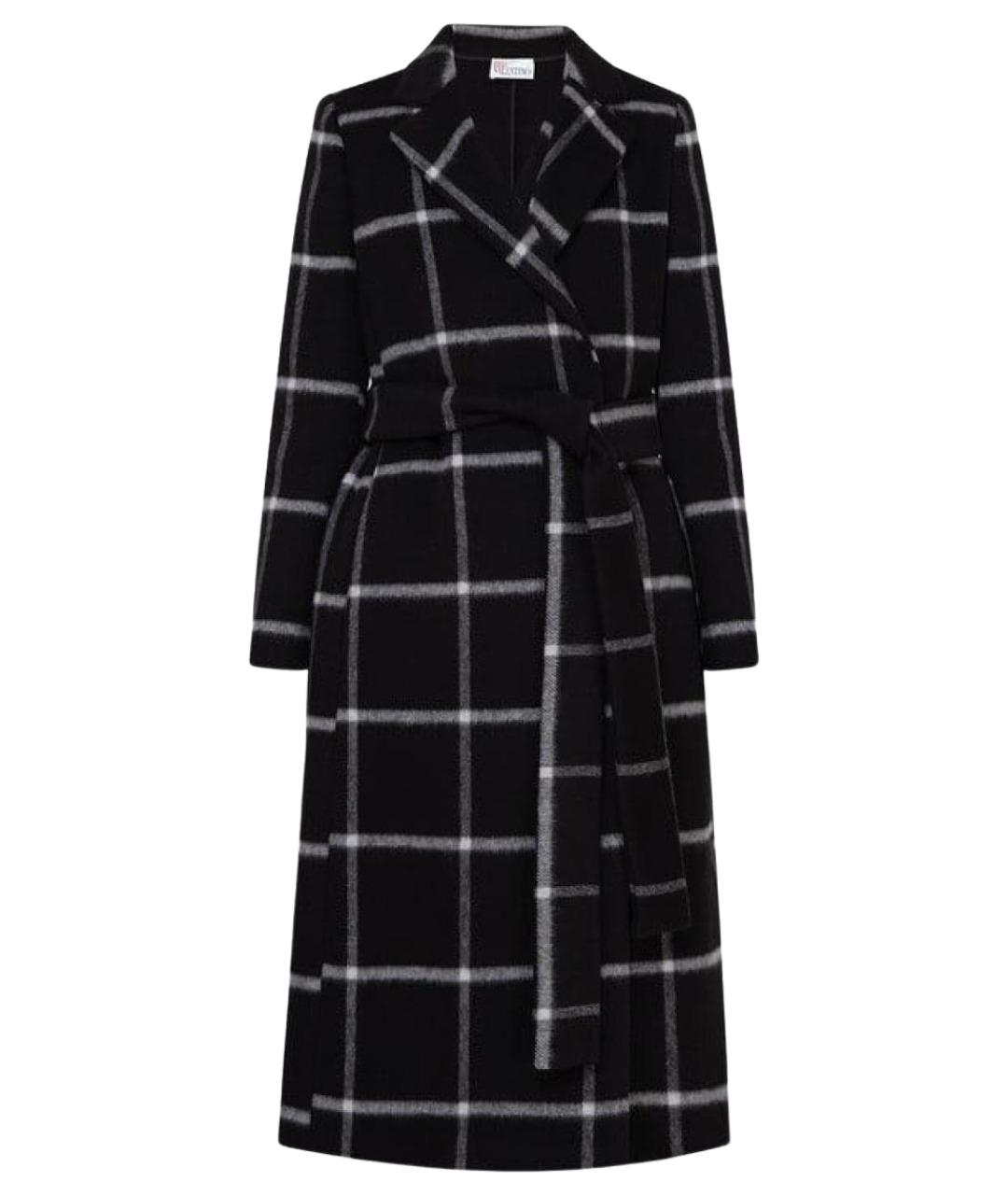 RED VALENTINO Черное шерстяное пальто, фото 1