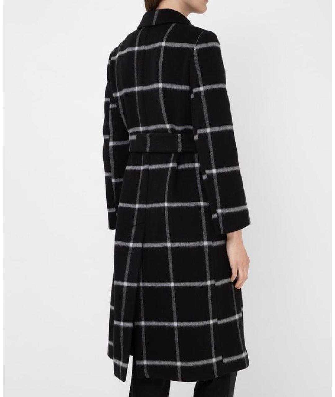 RED VALENTINO Черное шерстяное пальто, фото 2