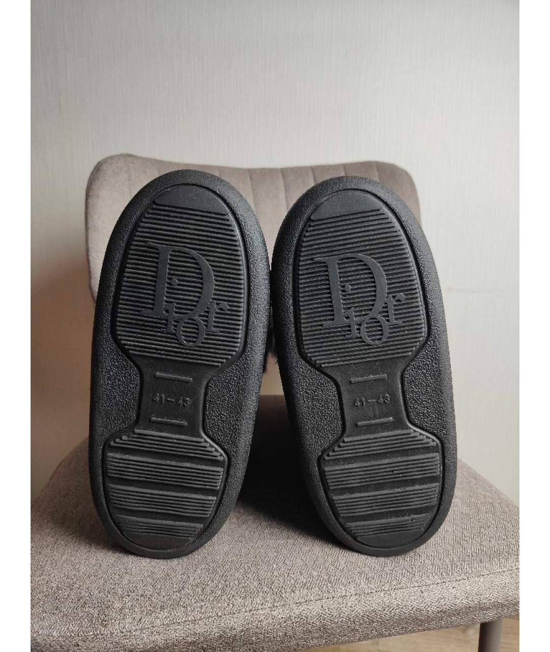 CHRISTIAN DIOR Черные текстильные сапоги, фото 6