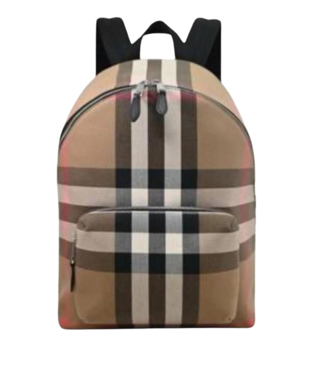 BURBERRY Бежевый кожаный рюкзак, фото 1