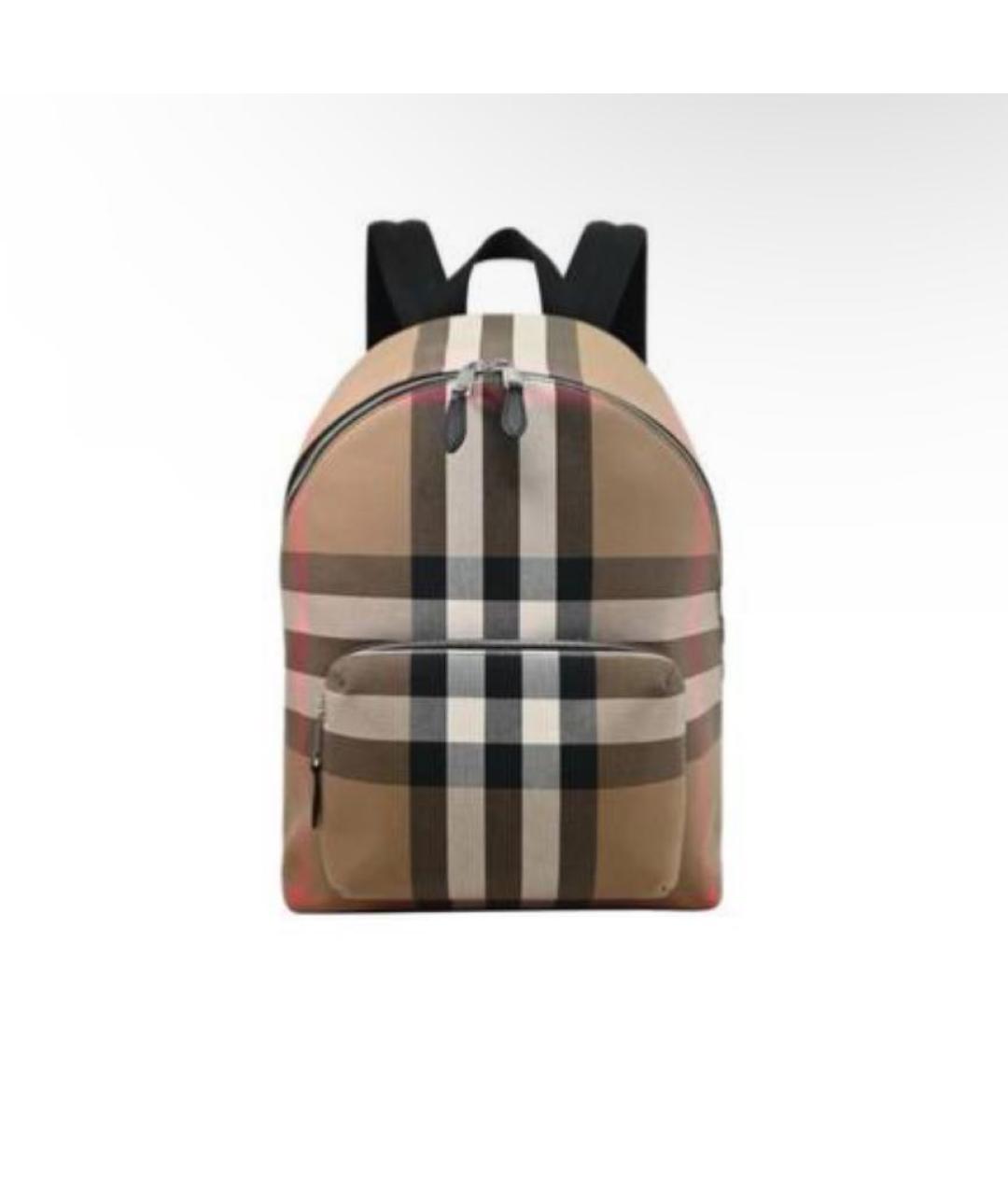 BURBERRY Бежевый кожаный рюкзак, фото 7