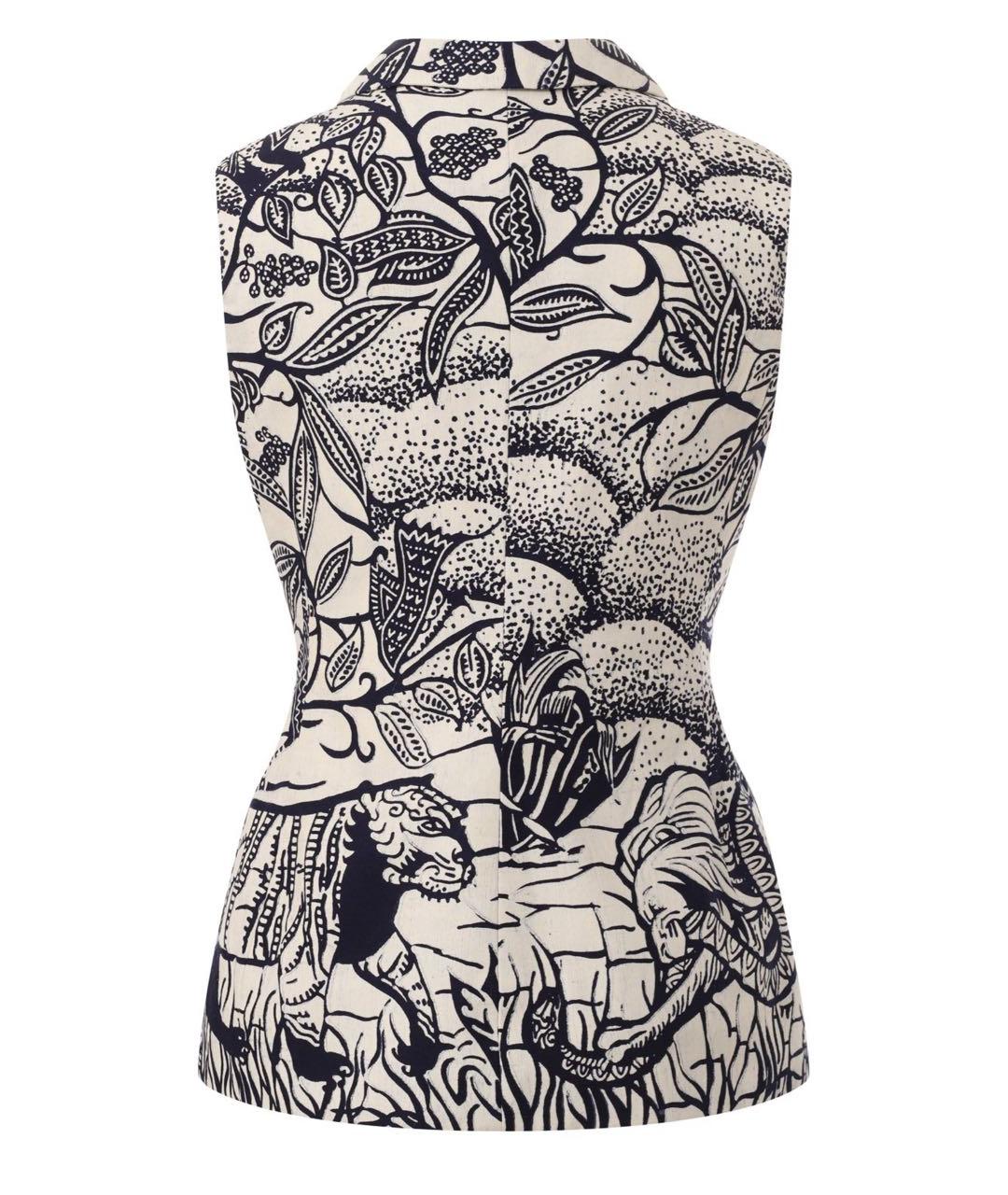 CHRISTIAN DIOR Мульти хлопковый жилет, фото 2