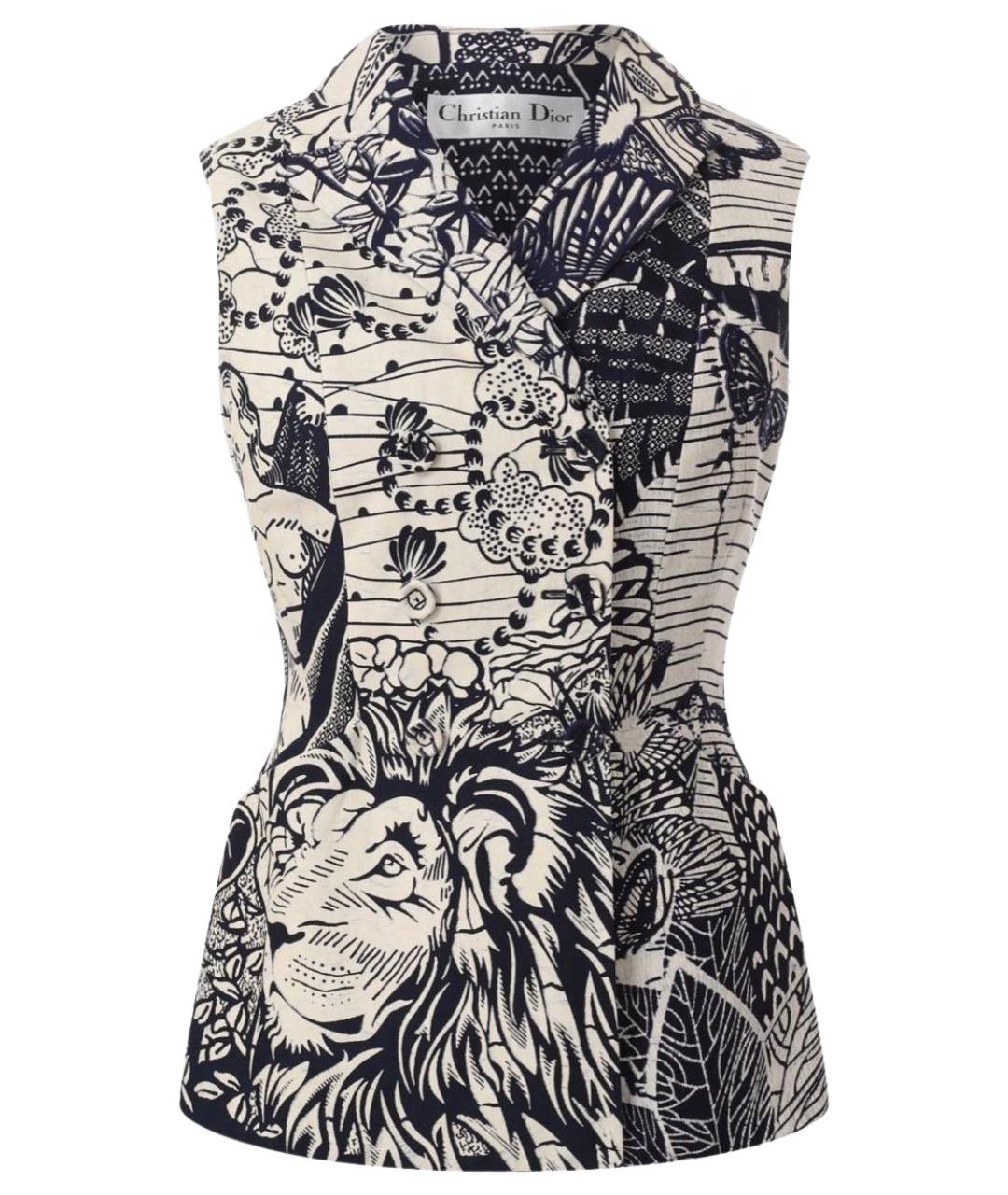 CHRISTIAN DIOR Мульти хлопковый жилет, фото 1