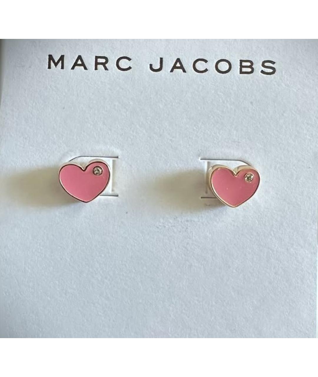 MARC JACOBS Розовые металлические серьги, фото 6