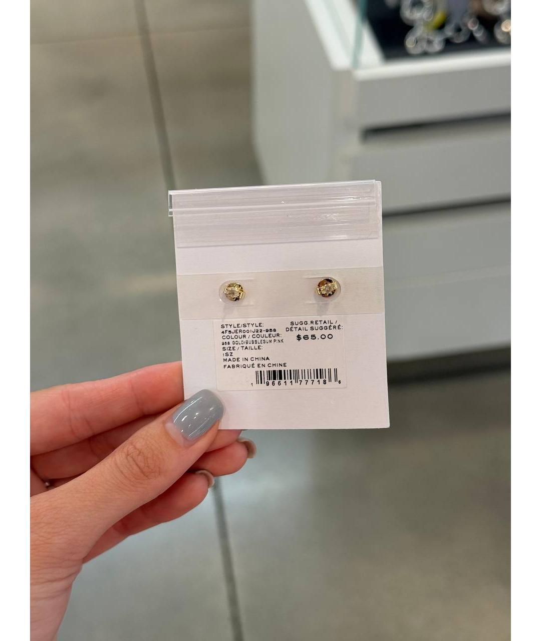 MARC JACOBS Розовые металлические серьги, фото 5