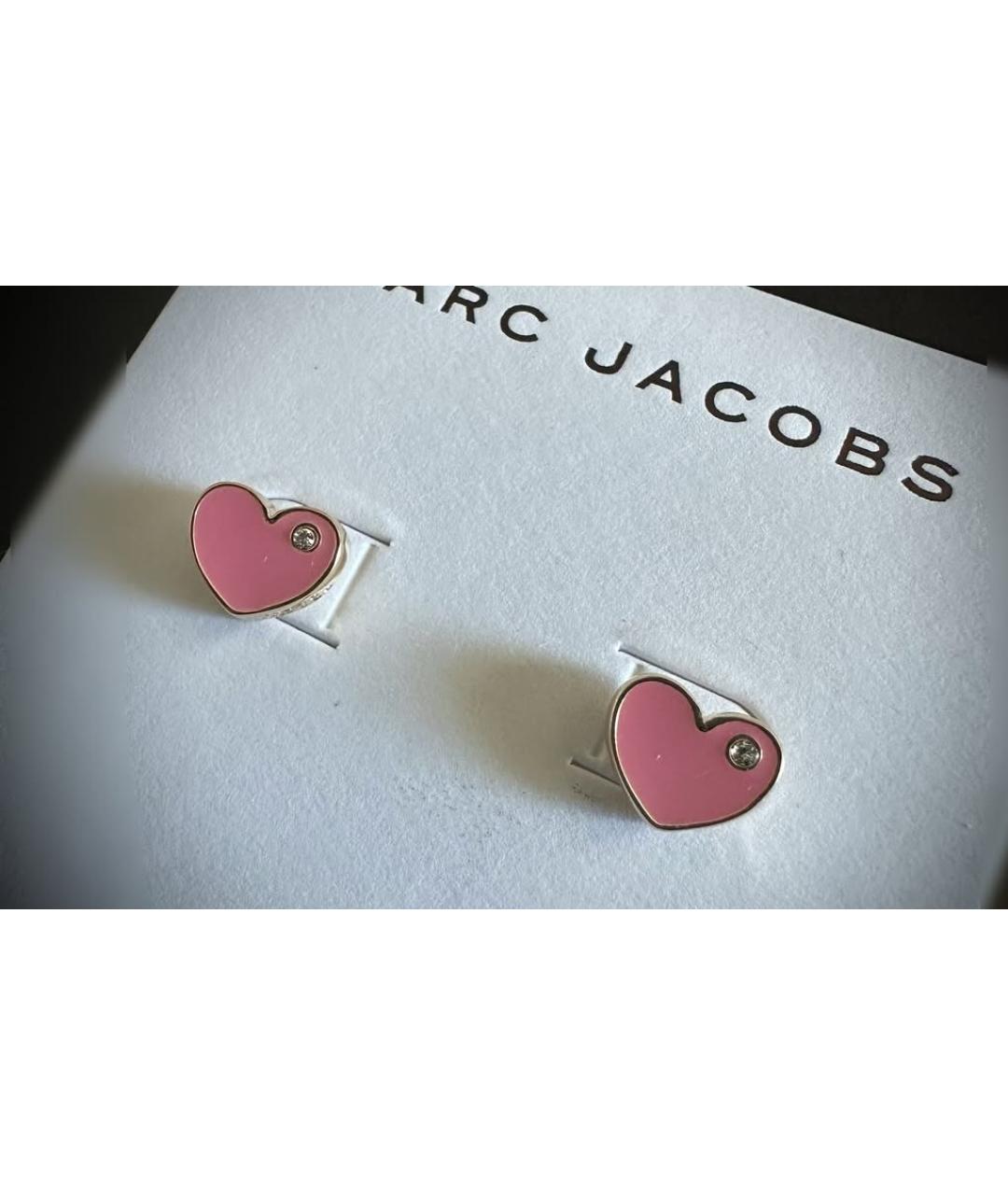 MARC JACOBS Розовые металлические серьги, фото 3