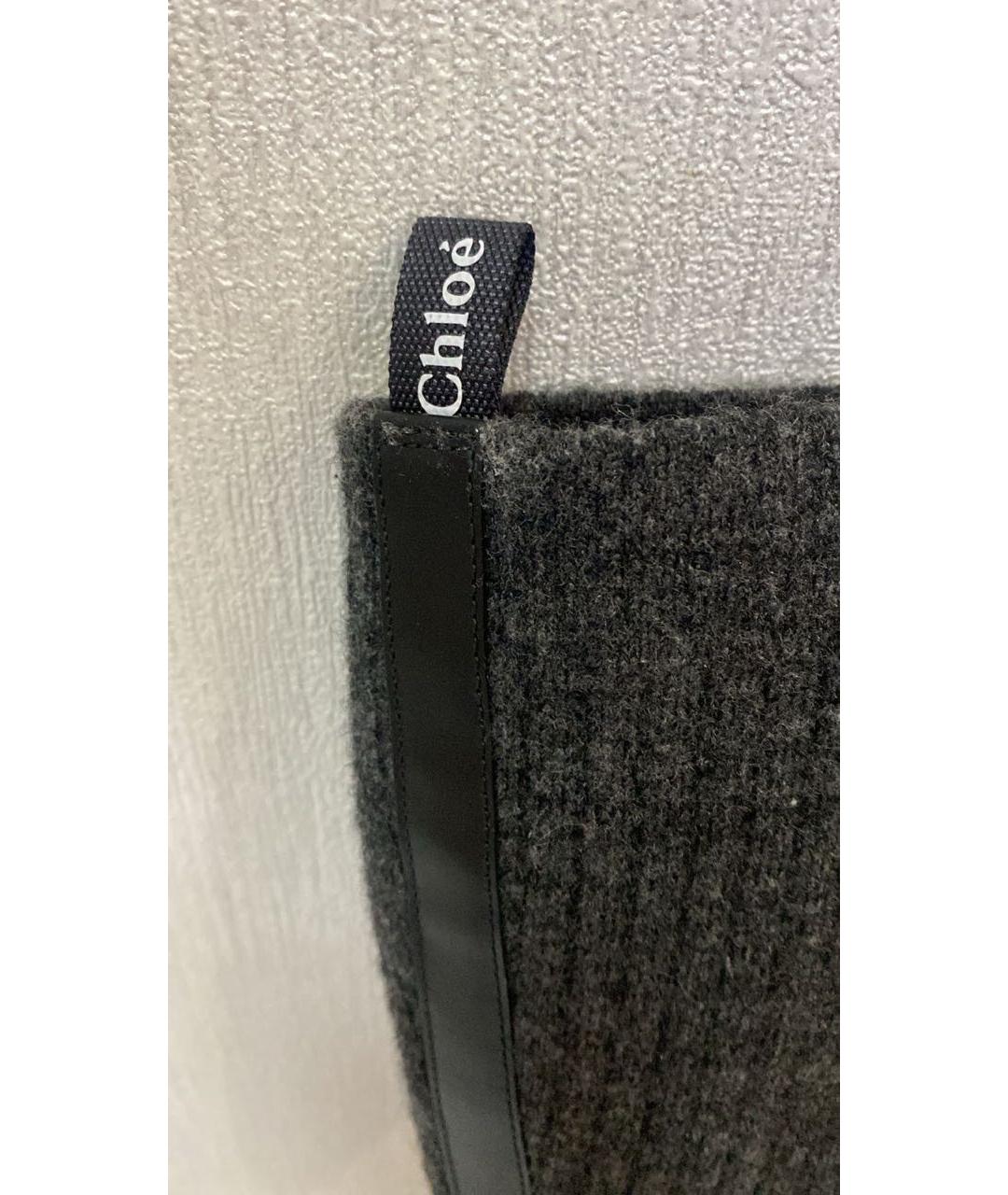 CHLOE Черные кожаные сапоги, фото 5
