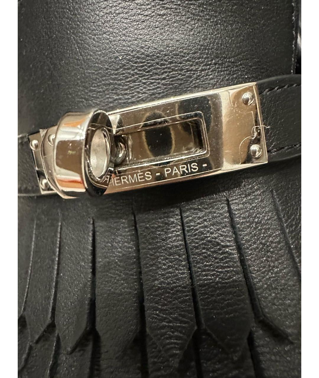 HERMES Черные кожаные лоферы, фото 8