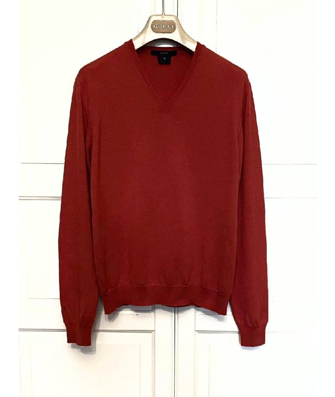 GUCCI Красный кашемировый джемпер / свитер, фото 6