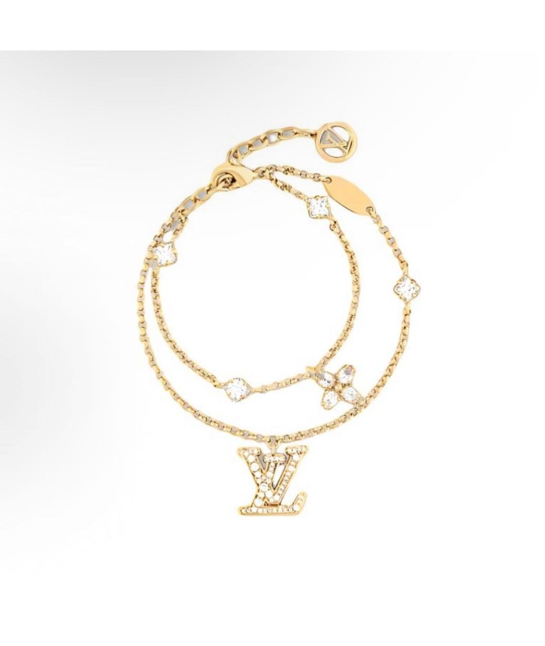 LOUIS VUITTON Золотой металлический браслет, фото 4