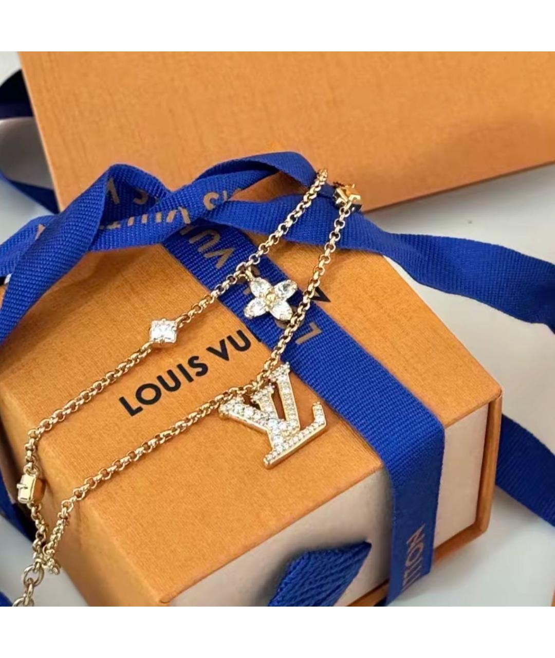 LOUIS VUITTON Золотой металлический браслет, фото 2