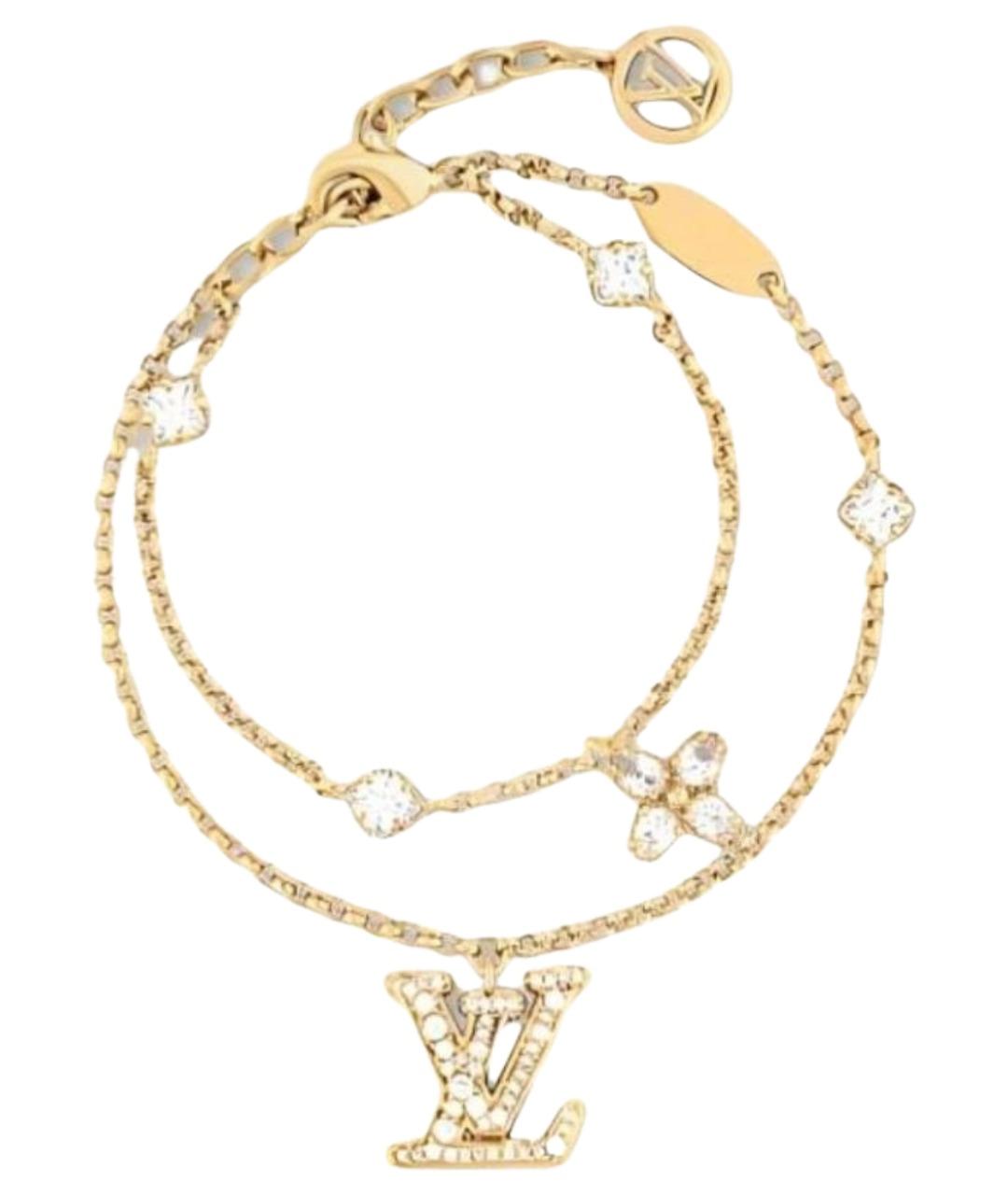 LOUIS VUITTON Золотой металлический браслет, фото 1