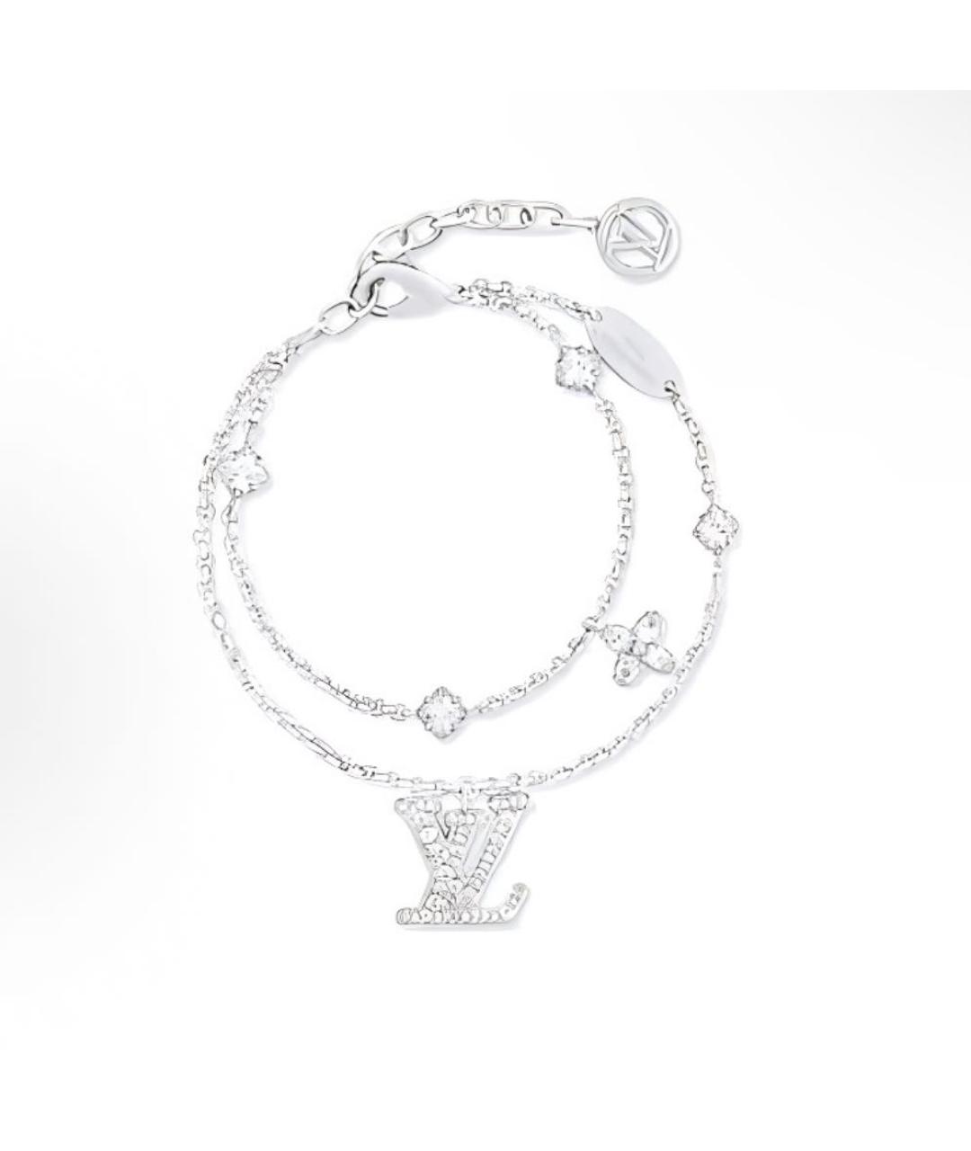 LOUIS VUITTON Серебрянный металлический браслет, фото 4