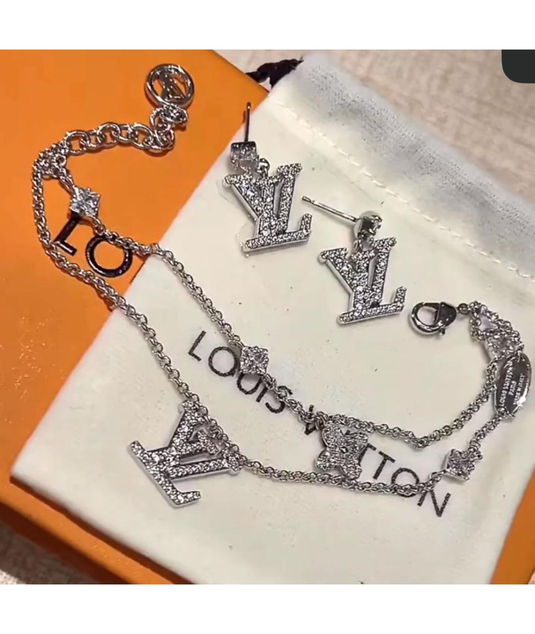 LOUIS VUITTON Серебрянный металлический браслет, фото 2
