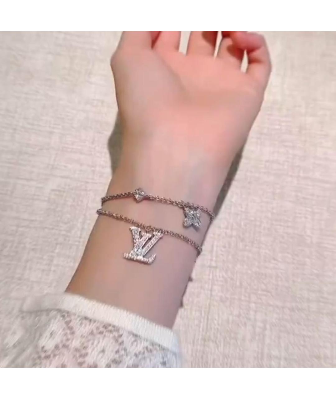 LOUIS VUITTON Серебрянный металлический браслет, фото 3