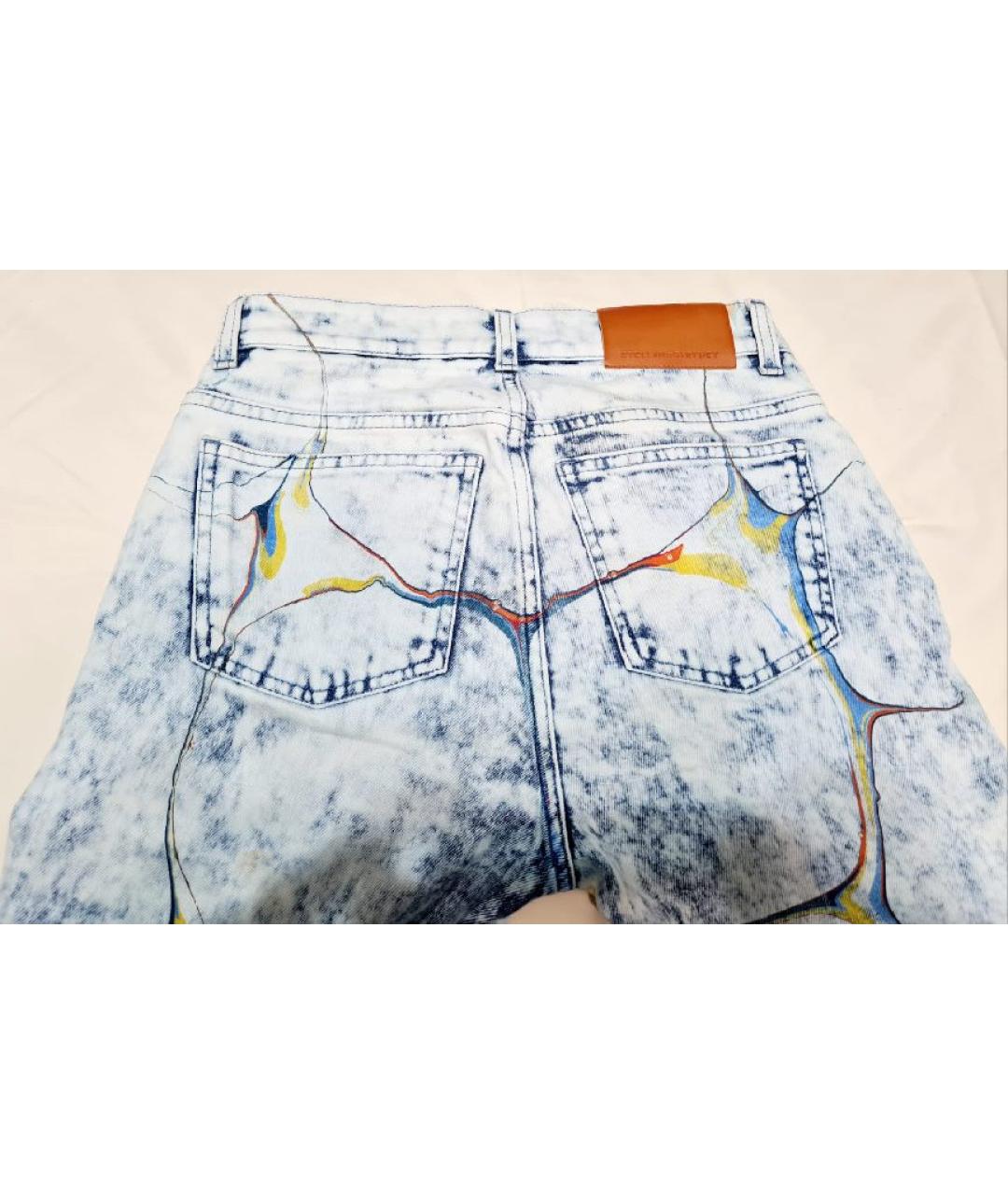 STELLA MCCARTNEY Голубые хлопковые прямые джинсы, фото 3