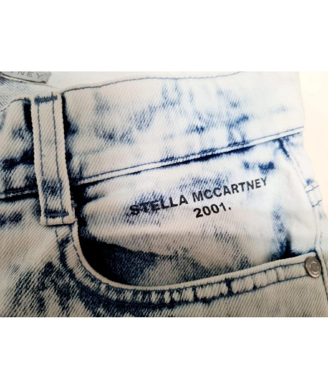 STELLA MCCARTNEY Голубые хлопковые прямые джинсы, фото 4