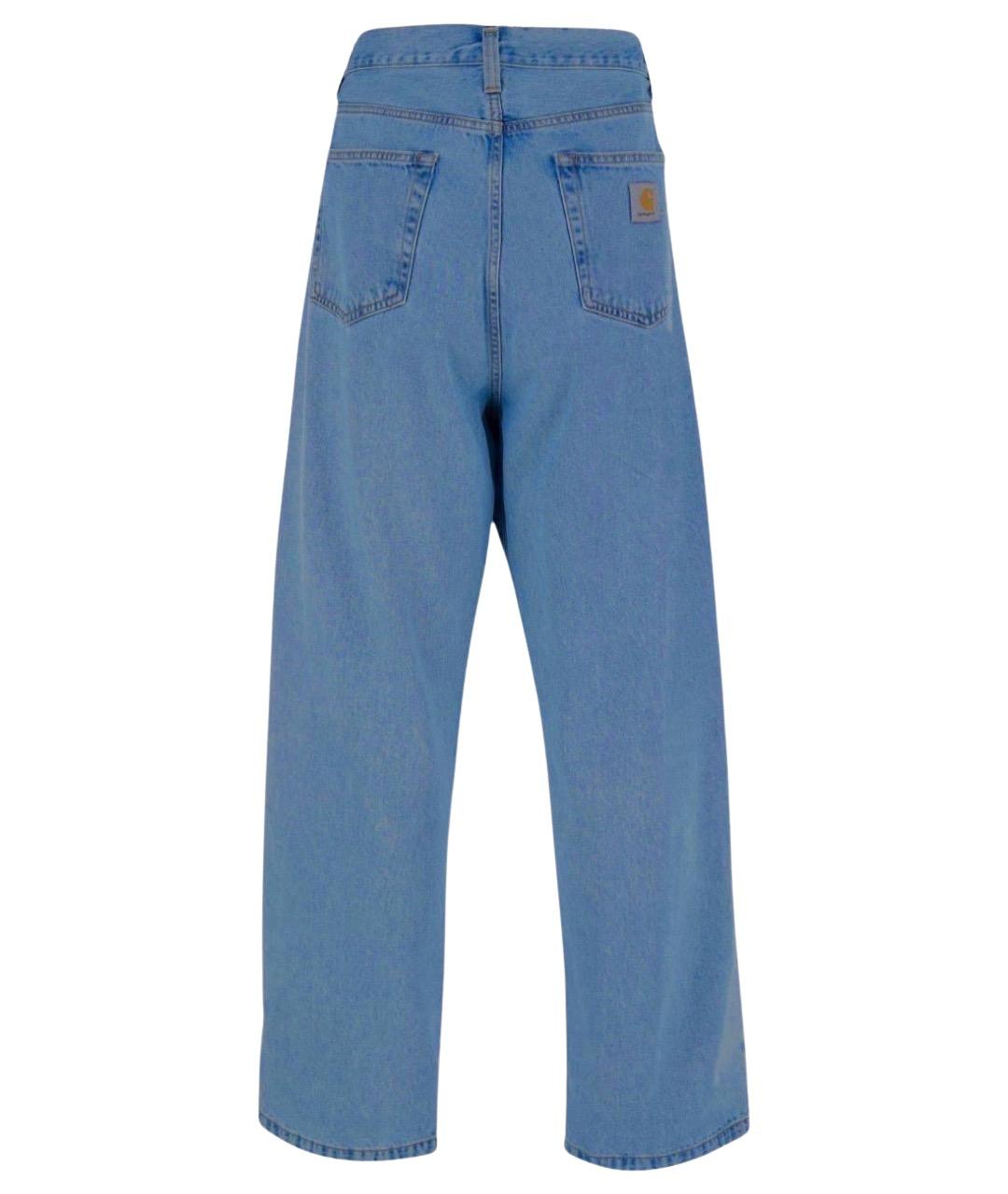 CARHARTT WIP Синие хлопковые прямые джинсы, фото 2