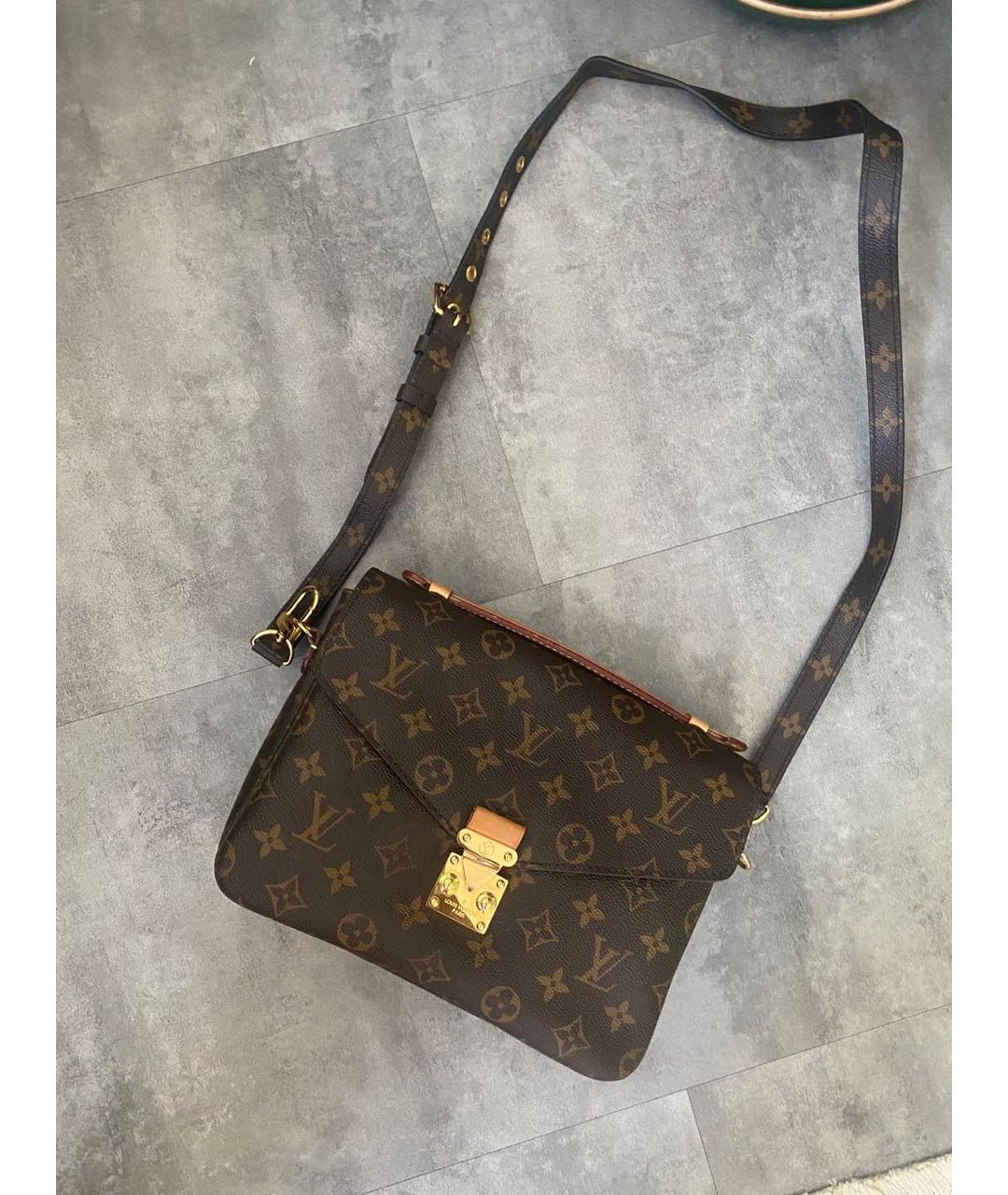 LOUIS VUITTON Коричневая сумка через плечо, фото 9