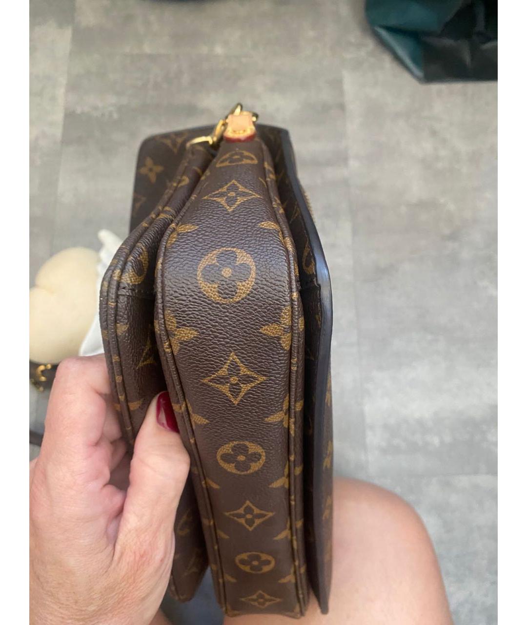 LOUIS VUITTON Коричневая сумка через плечо, фото 3