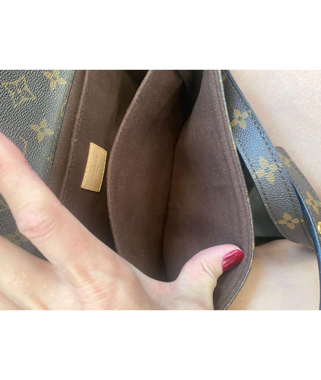 LOUIS VUITTON Коричневая сумка через плечо, фото 5