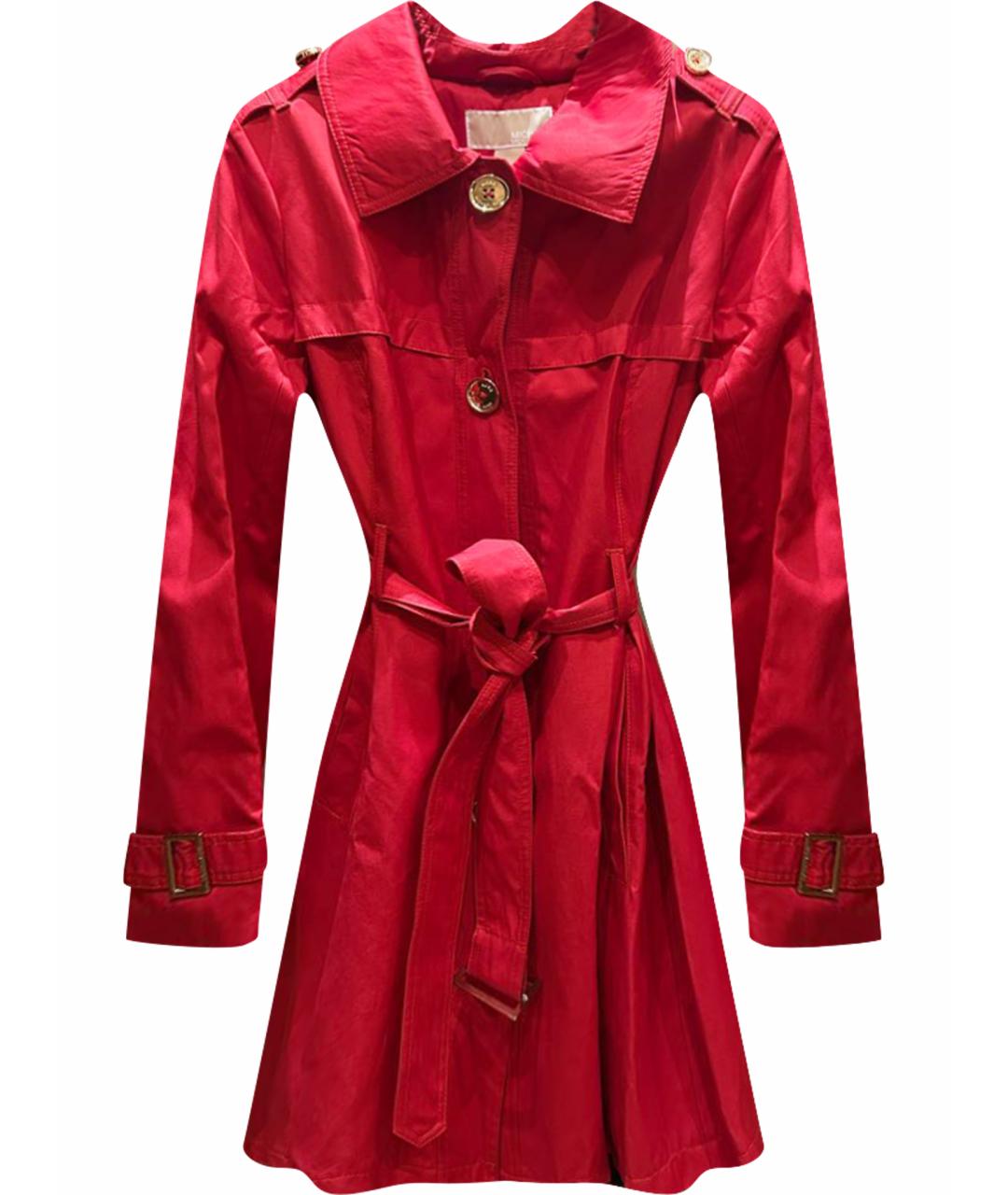MICHAEL KORS Красный хлопковый тренч/плащ, фото 1