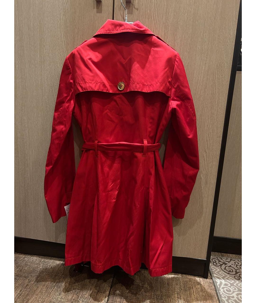 MICHAEL KORS Красный хлопковый тренч/плащ, фото 2