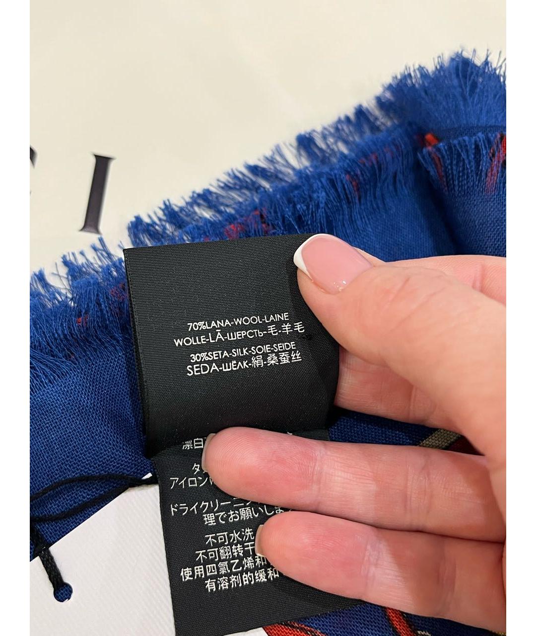 GUCCI Мульти шерстяной платок, фото 7