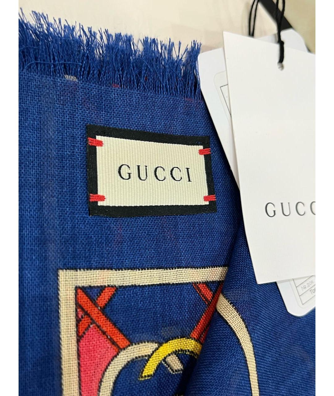 GUCCI Мульти шерстяной платок, фото 8