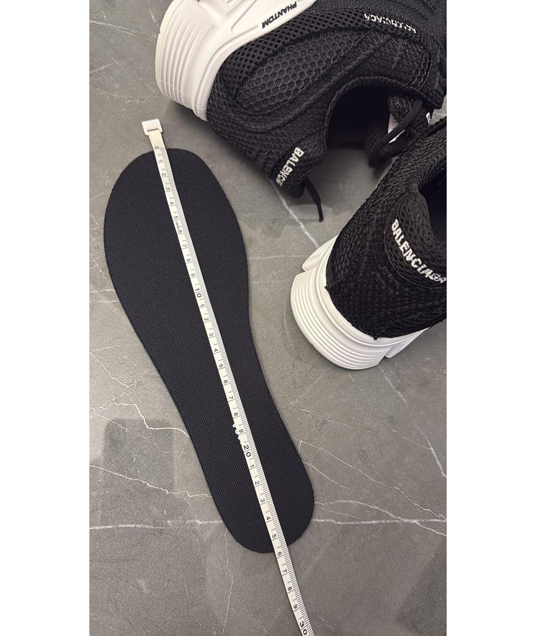 BALENCIAGA Черные текстильные кроссовки, фото 3